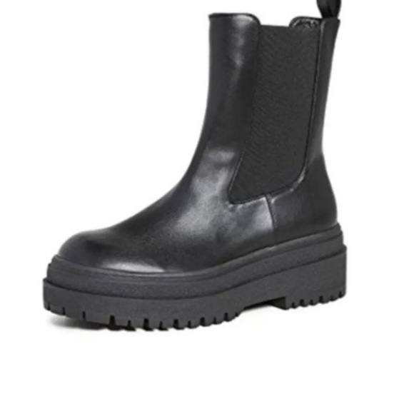 GOOD AMERICAN (Khloe Kardashian) Womens Leather
Chelsea Combat Lug. New… - Picture 3 of 11